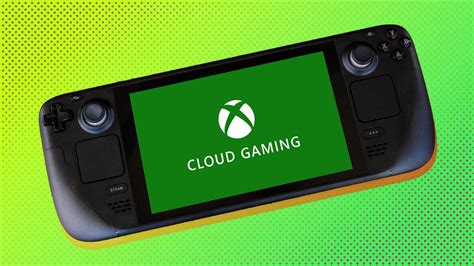 Xbox Cloud Gaming in Microsoft Edge with Steam Deck.